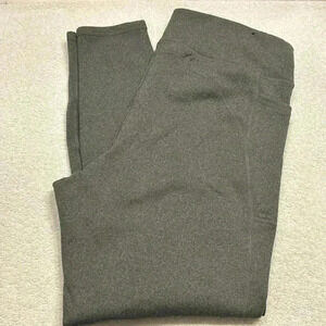 15. Members Mark Woman Charcoal Gray High-Rise Extra Warm Leggings Size Large